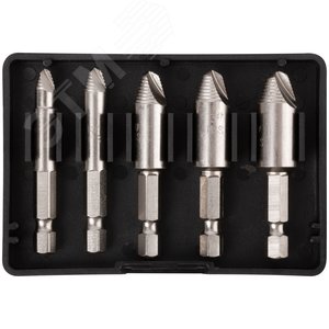 Экстракторы для болтов и шпилек усиленные, HSS сталь, Профи 5 шт
