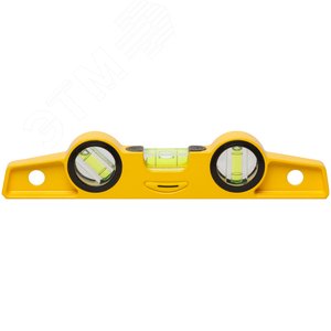 Уровень ''Хард'' мини, 3 глазка, литой усиленный профиль, фрезер.рабочая грань, магниты 250 мм