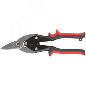 Ножницы по металлу усиленные CrV Профи, прорезиненные ручки, левые 250 мм