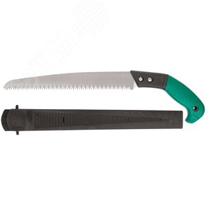Ножовка садовая с ножнами, крупный зуб 5 TPI, 3D заточка, 300 мм