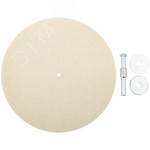 Круг полировочный фетровый со штифтом 150 мм