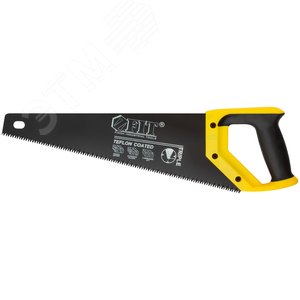 Ножовка по дереву, средн.кален.зуб 7 ТPI, 3D заточка, пласт.прорезинен.ручка, тефлон.покрытие 400 мм