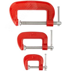 Струбцины ''мини'' тип ''G'', набор 3 шт 1'', 2'', 3''