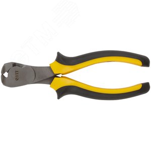 Кусачки торцевые ''Стайл'', мягкие прорезиненные черно-желтые ручки, молибденовое покрытие 160 мм