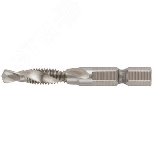 Сверло-Метчик комбинированное метрическое, быстрорежущая (HSS) сталь Р6М5, М6х1.0 мм, 18/56 мм