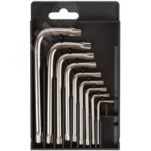 Ключи ''звездочки'' 9 шт CrV Т10-Т50 (в коробочке) Профи