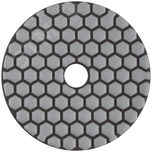 Круг алмазный гибкий шлифовальный АГШК (липучка), сухое шлифование, 100 мм, Р 200