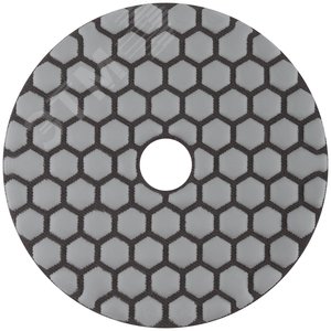 Круг алмазный гибкий шлифовальный АГШК (липучка), сухое шлифование, 100 мм, Р 400