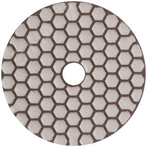 Круг алмазный гибкий шлифовальный АГШК (липучка), сухое шлифование, 100 мм, Р 30