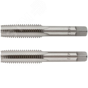 Метчики метрические, легированная сталь, набор 2 шт М14х2.0 мм