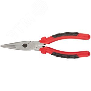 Тонконосы ''Стандарт'', красно-черные пластиковые ручки, полированная сталь 200 мм