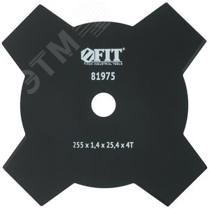 Нож для триммера 4 лопасти 2-х сторонние лезвия 255х25.4х4Т