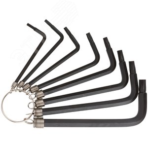 Ключи ''звездочки'' 8 шт CrV Т9-Т40 на кольце