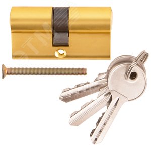 Цилиндровый механизм ''Фабрика замков'' 60 мм, ключ-ключ, латунь