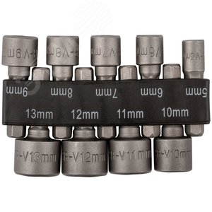 Набор усиленных головок CrV 9 шт (5-13 мм)