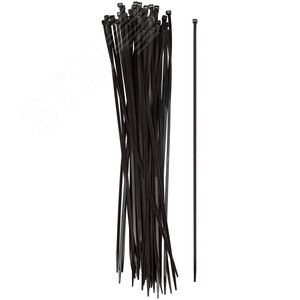 Хомуты нейлоновые, черные для проводов 50шт., 400х4,
