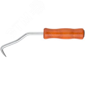 Крюк для вязки арматуры, деревянная ручка 220 мм