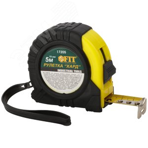 Рулетка прорезиненный корпус ''Хард'' 5 м x 19 мм