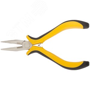 Тонконосы ''мини'' Профи, никелированное покрытие, черно-желтые мягкие ручки 125 мм