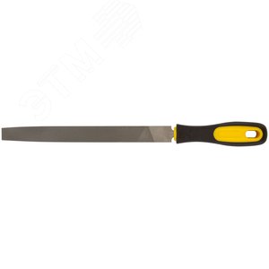 Напильник, прорезиненная ручка, плоский 200 мм