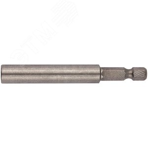 Адаптер для бит магнитный с кольцом, цельнометаллический, нержавеющая сталь 73 мм