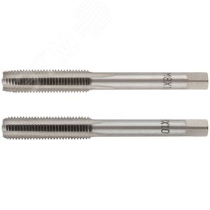 Метчики метрические, легированная сталь, набор 2 шт М8х1.0 мм