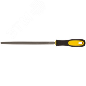 Напильник, прорезиненная ручка, трехгранный 200 мм