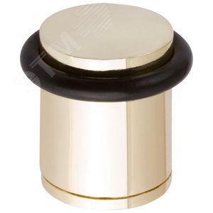 Ограничитель дверной малый с резиновой вставкой (Аллюр 588А-2) золото