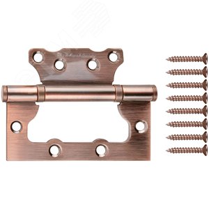 Петля дверная универсальная (без врезки) ''PALLADIUM'' 100 мм медь (2ВВ - 100 АС)