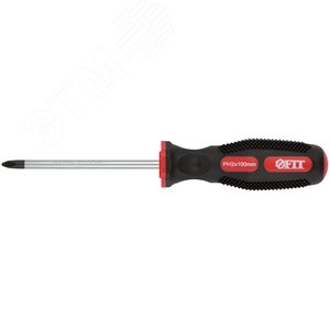 Отвертка ''Универсал'', CrV сталь, прорезиненная ручка, Профи 6х100 мм РН2