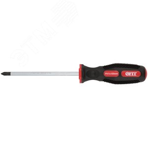 Отвертка ''Универсал'', CrV сталь, прорезиненная ручка, Профи 5х100 мм РН1