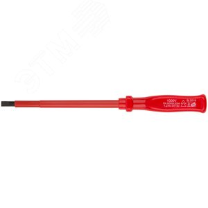 Отвертка изолированная 1000 В, CrV сталь, пластиковая ручка 6.5х150 мм SL
