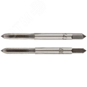 Метчики метрические, легированная сталь, набор 2 шт М4х0.7 мм