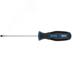 Отвертка ''Универсал'', CrV сталь, прорезиненная ручка, Профи 4х100 мм SL