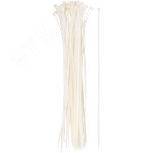 Хомуты нейлоновые, белые для проводов, 50 шт., 300X3