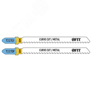 Полотна по металлу, полимерным и эпоксидным материалам, HSS, фрезеров. зубья, 100/74/3 мм (T227DF), 2 шт.