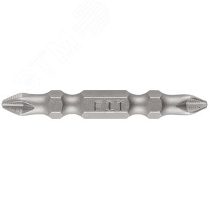 Биты кованые, сталь S2, двусторонние  50 мм PH2/РН2, Профи  2 шт., блистер