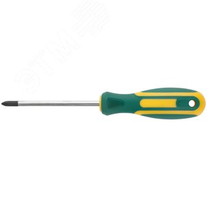 Отвертка ''Контур'', CrV сталь, прорезиненная ручка 6х100 мм РН2