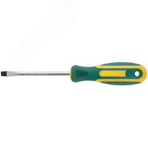 Отвертка ''Контур'', CrV сталь, прорезиненная ручка 6х100 мм SL