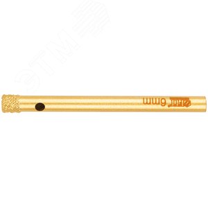 Коронка кольцевая по керамограниту, камню, кафелю и стеклу алмазная, вакуумное спекание 6х65 мм