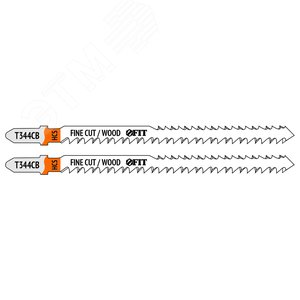 Полотна по дереву двусторонние, HCS, шлифованные под свободным углом зубья, 116/90 мм (T344CB), 2 шт.