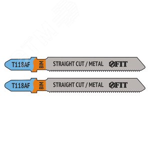Полотна по металлу, Bimetal, фрезерованные, волнистые зубья, 76/51/1,2 мм (T118AF), 2 шт.