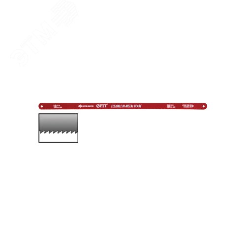 Полотно ножовочное по металлу 300 мм Профи Bi-Metal 18 ТPI (1 шт)