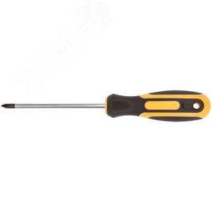 Отвертка ''Контур'', CrV сталь, прорезиненная ручка 5х100 мм РН1