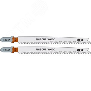 Полотна по дереву, HCS, шлифованные под свободным углом зубья, 116/91 мм, переменный шаг (T234X), 2 шт