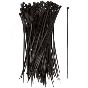 Хомуты нейлоновые, черные для проводов 100шт., 150х2,5мм
