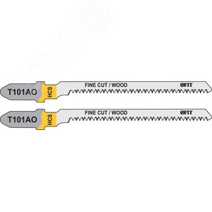 Полотна по дереву, HCS, остроконечные зубья, 82/56/1.4 мм (Т101AO),2 шт