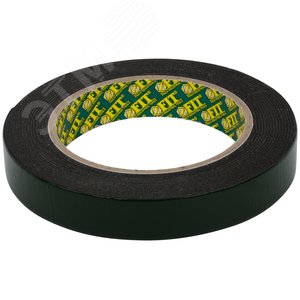 Лента клеящая, двухсторонняя монтажная,на вспененной основе, с полимерной подложкой 18 мм х 5 м