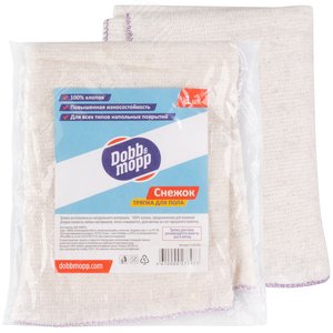 Тряпка для пола ''Снежок'' из белого хлопка 1 шт., 600х800 мм (2311024)