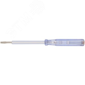 Отвертка индикаторная, белая ручка, 100-500 В, 190 мм